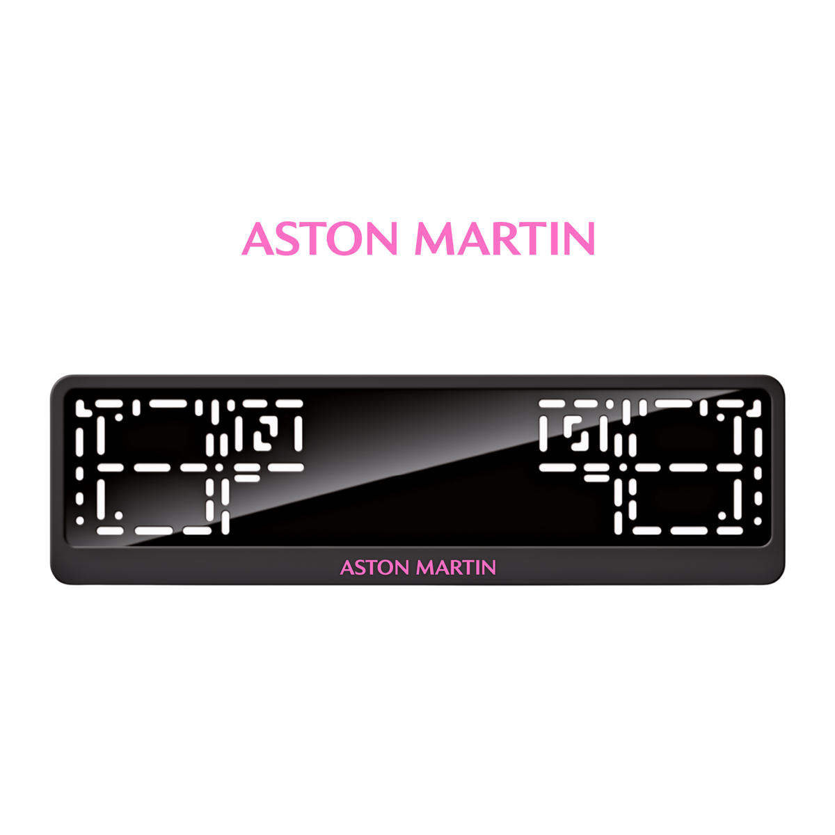 Cadres de plaque d'immatriculation Aston Martin - Rose - CLASSIC