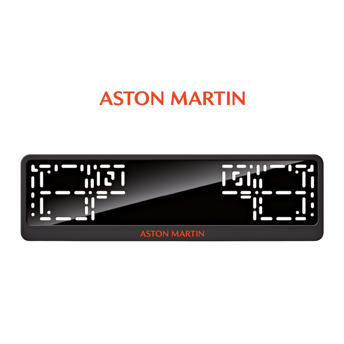Cadres de plaque d'immatriculation Aston Martin - Rouge - CLASSIC