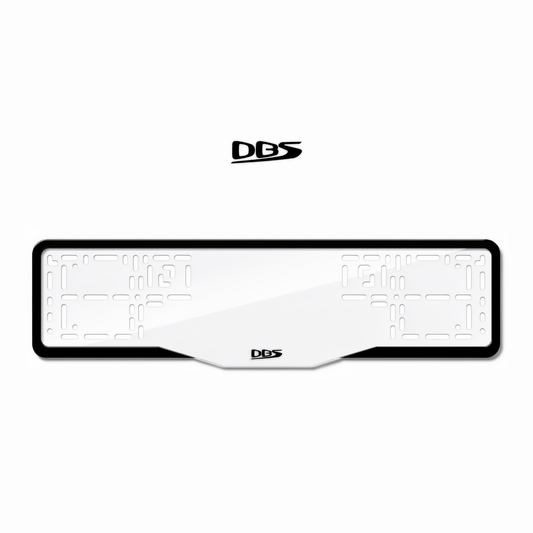 Cadres de plaque d'immatriculation DBS - Noir - GLASS