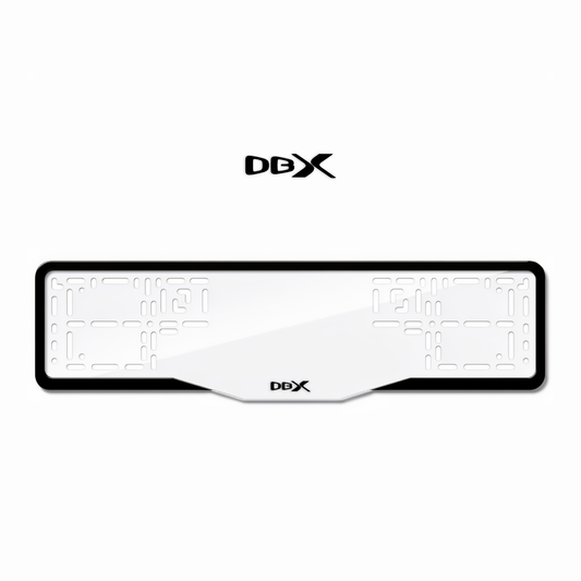 Cadres de plaque d'immatriculation DBX - Noir - GLASS