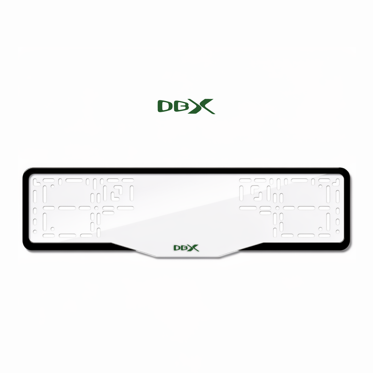 Cadres de plaque d'immatriculation DBX - Vert - GLASS