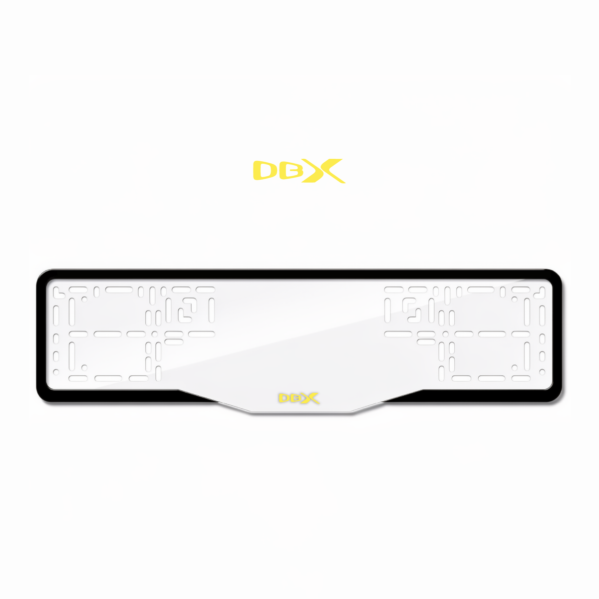 Cadres de plaque d'immatriculation DBX - Jaune - GLASS