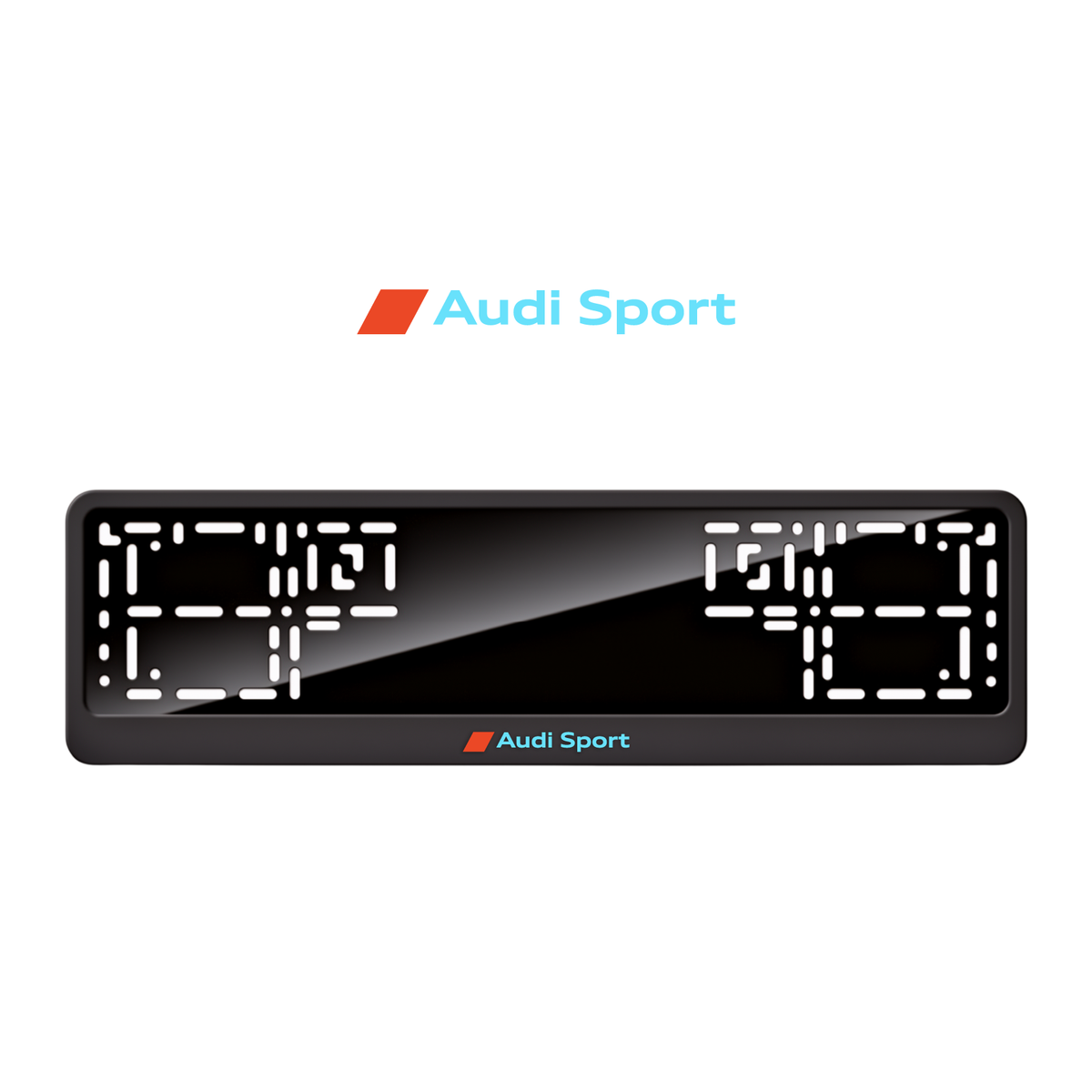 Cadres de plaque d'immatriculation Audi Sport - Bleu Tiffany - CLASSIC