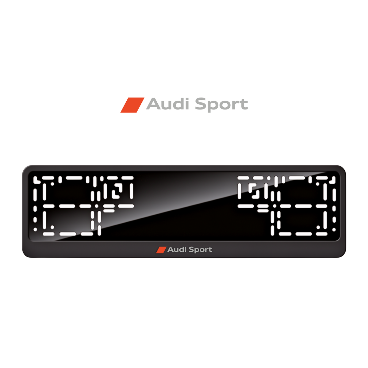 Cadres de plaque d'immatriculation Audi Sport - Gris - CLASSIC