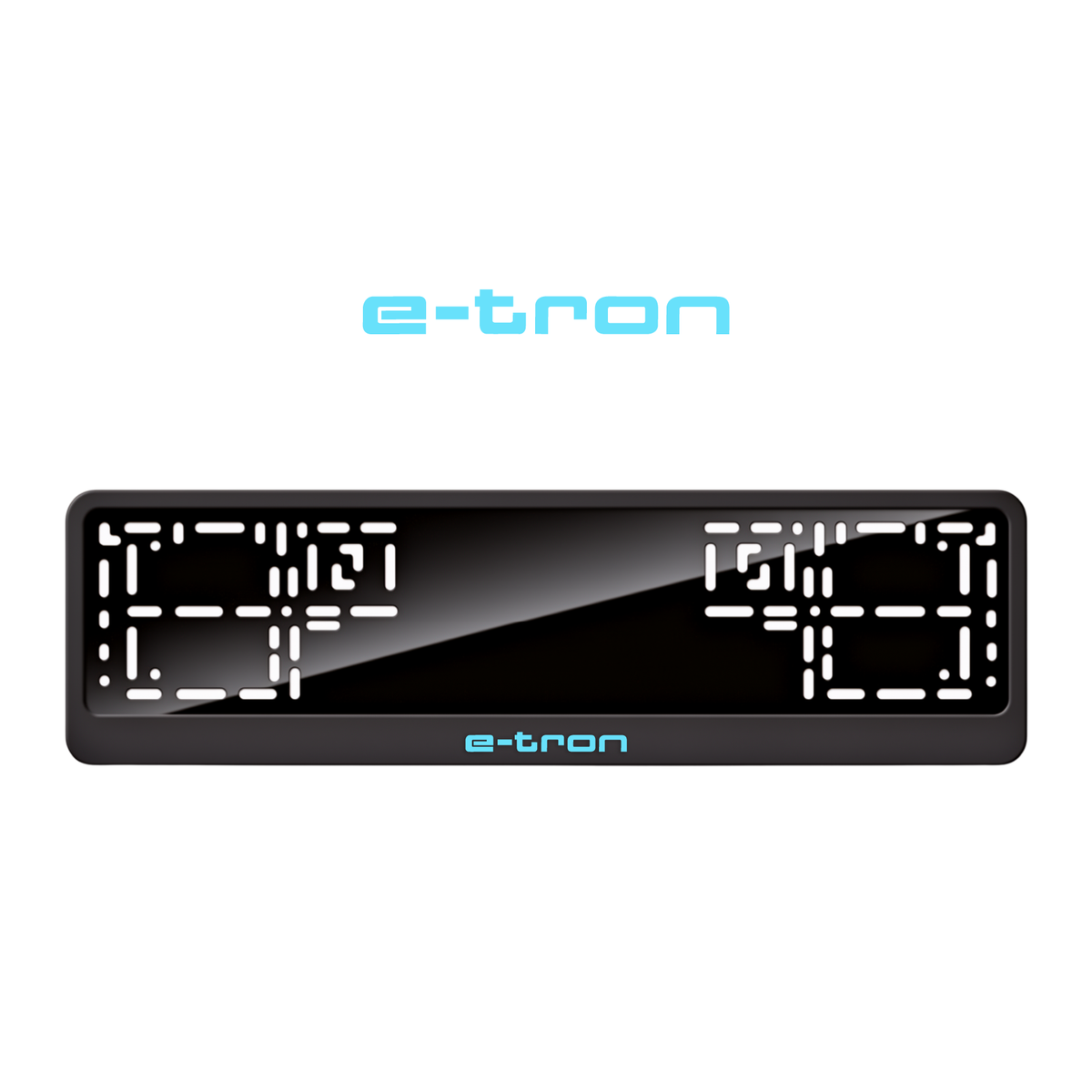 Cadres de plaque d'immatriculation e-tron - Bleu Tiffany - CLASSIC