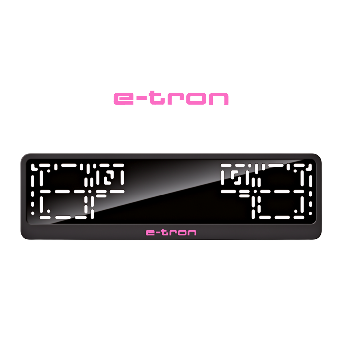 Cadres de plaque d'immatriculation e-tron - Rose - CLASSIC
