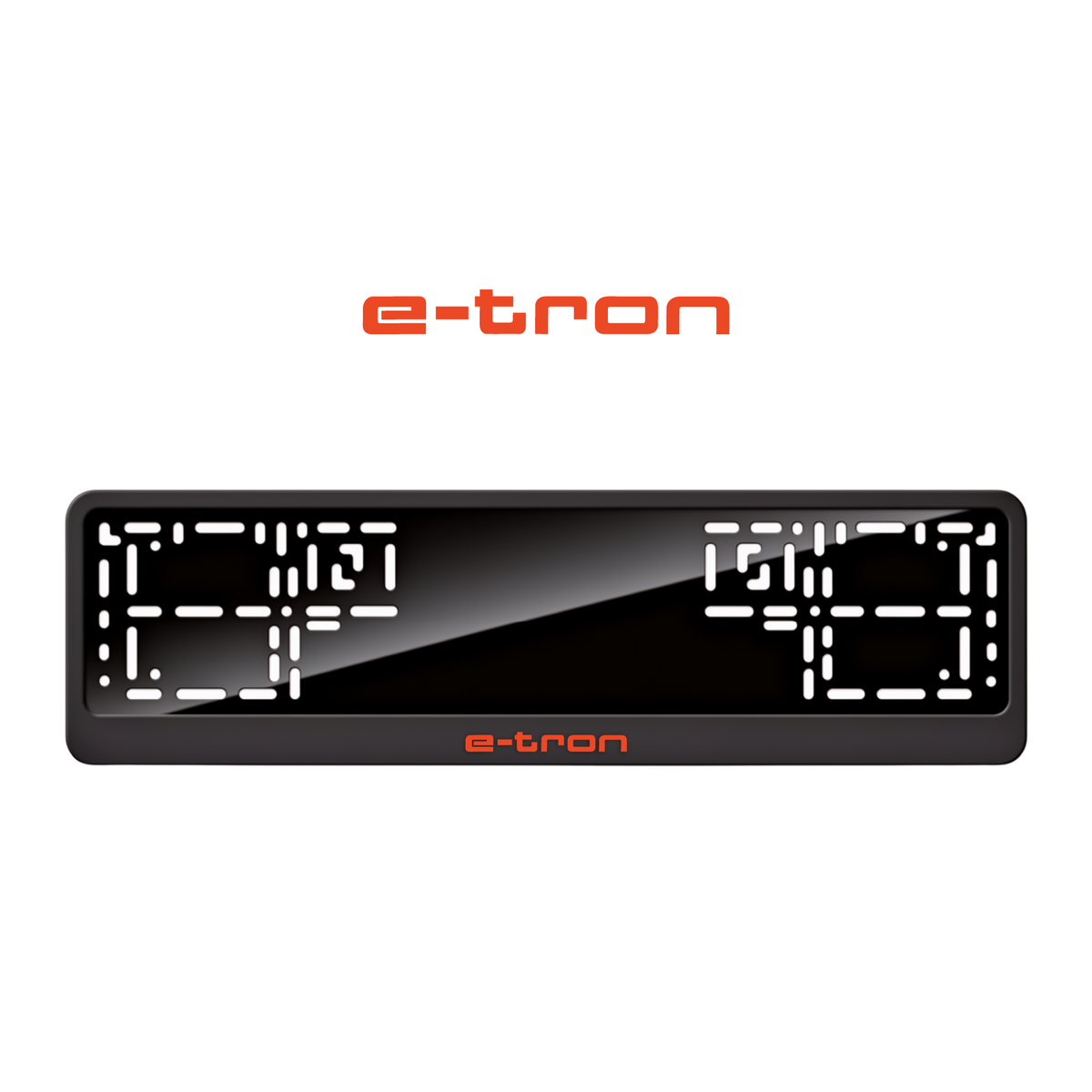 Cadres de plaque d'immatriculation e-tron - Rouge - CLASSIC