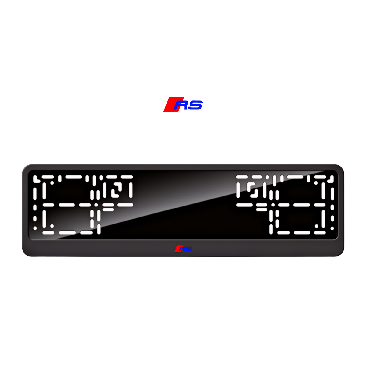 Cadres de plaque d'immatriculation RS - Bleu - CLASSIC