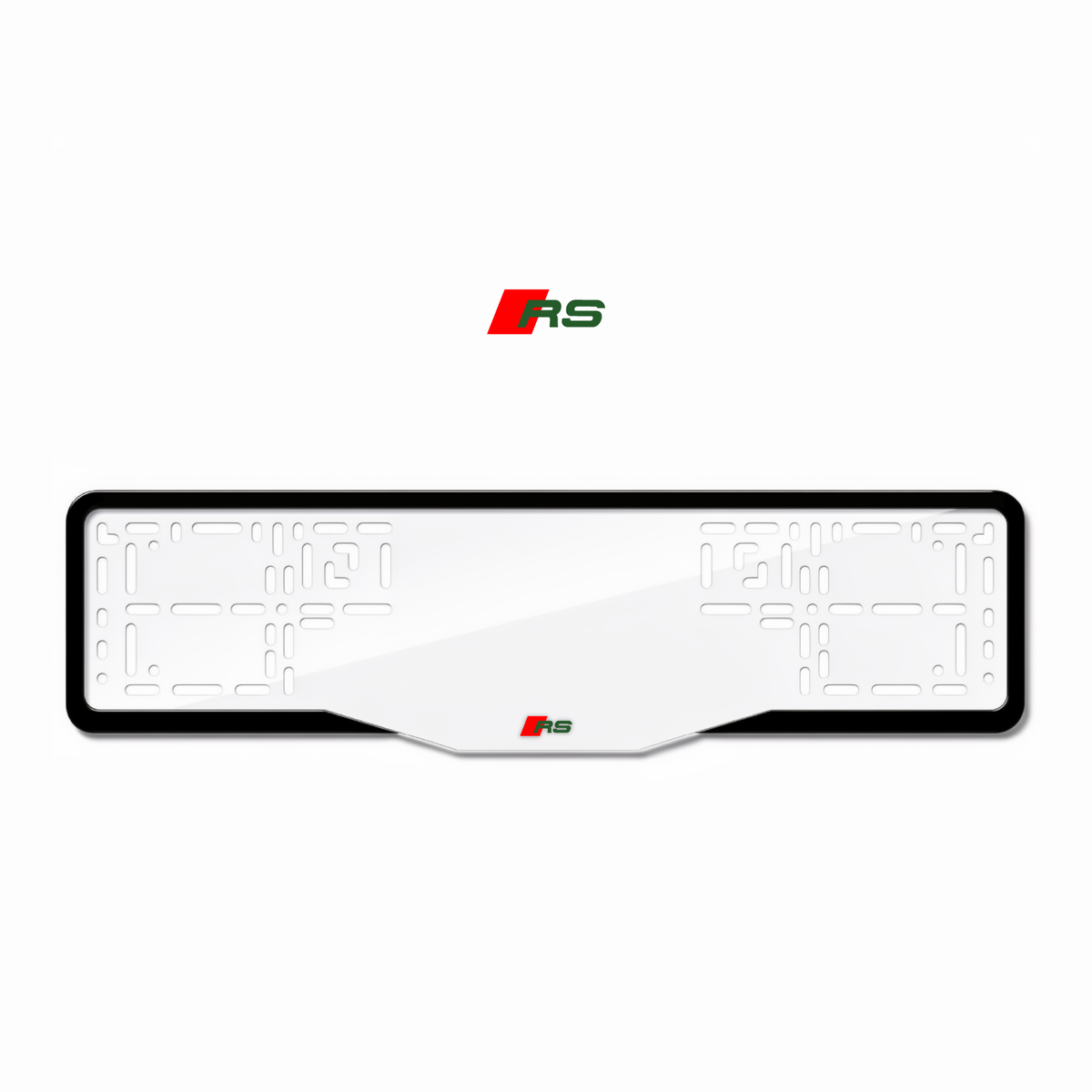 Cadres de plaque d'immatriculation RS - Vert - GLASS