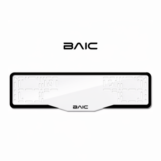 Cadres de plaque d'immatriculation BAIC - Noir - GLASS