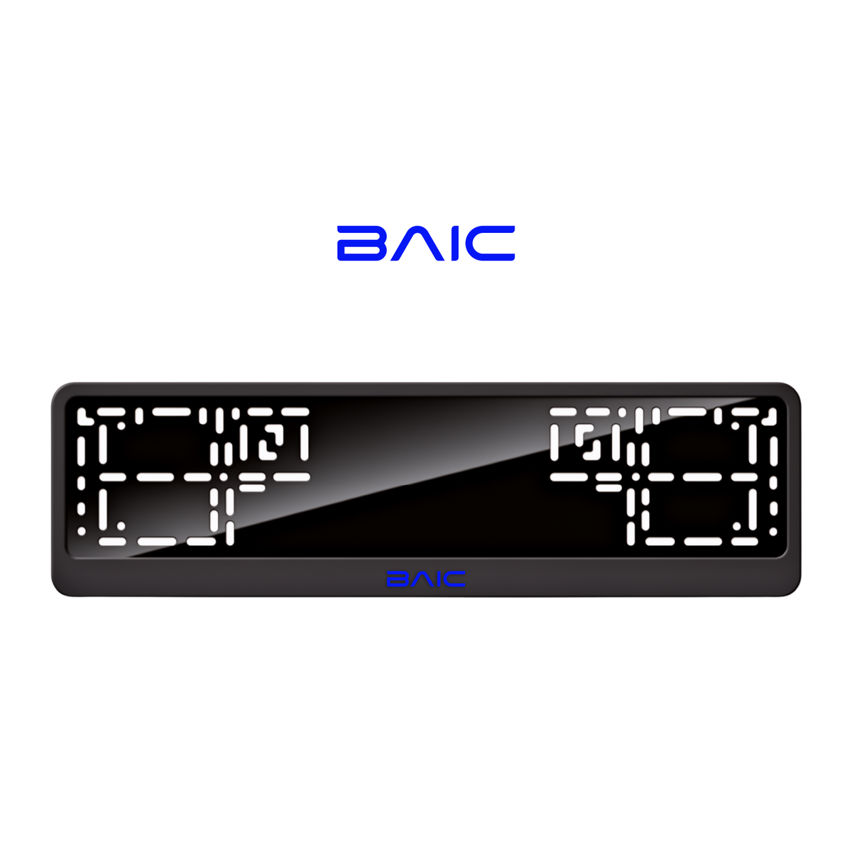 Cadres de plaque d'immatriculation BAIC - Bleu - CLASSIC