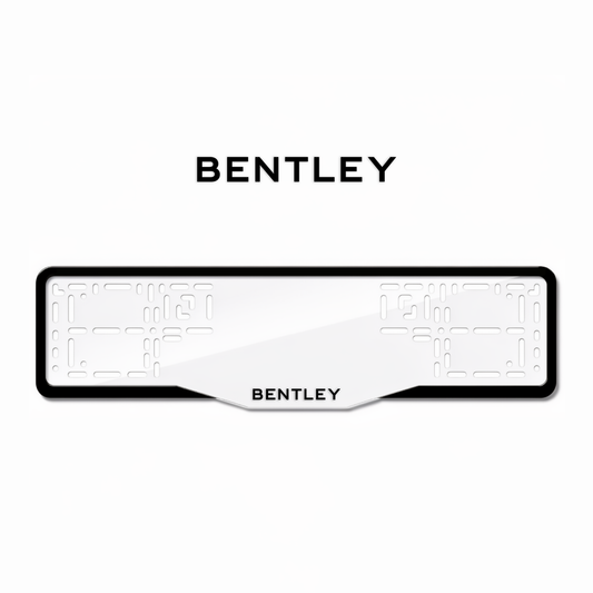 Cadres de plaque d'immatriculation Bentley - Noir - GLASS