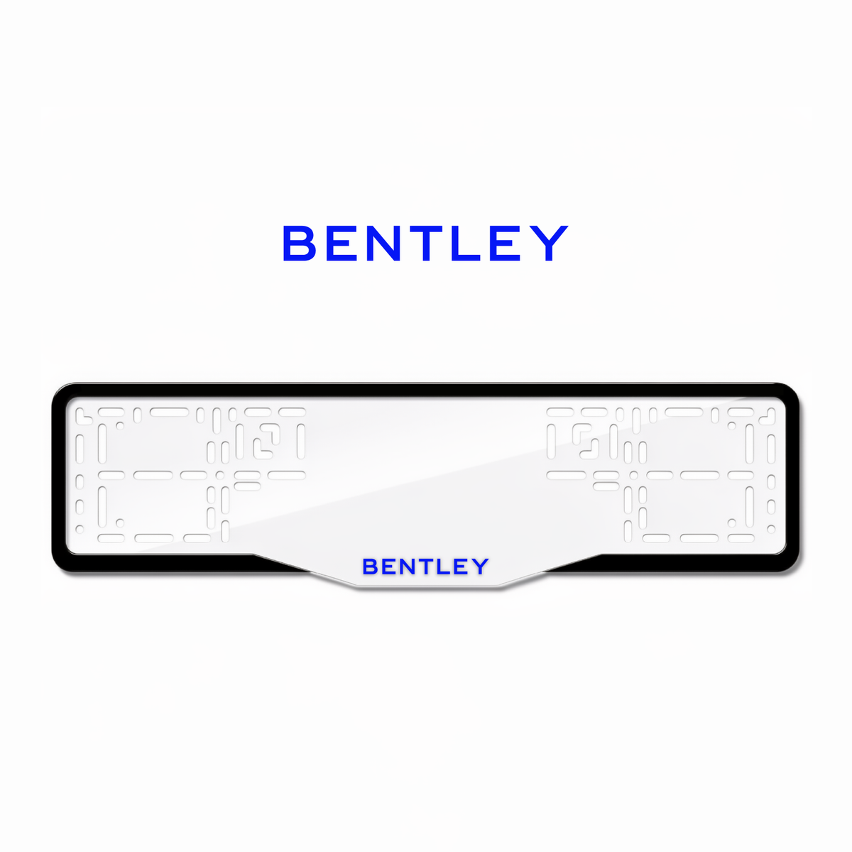 Cadres de plaque d'immatriculation Bentley - Bleu - GLASS