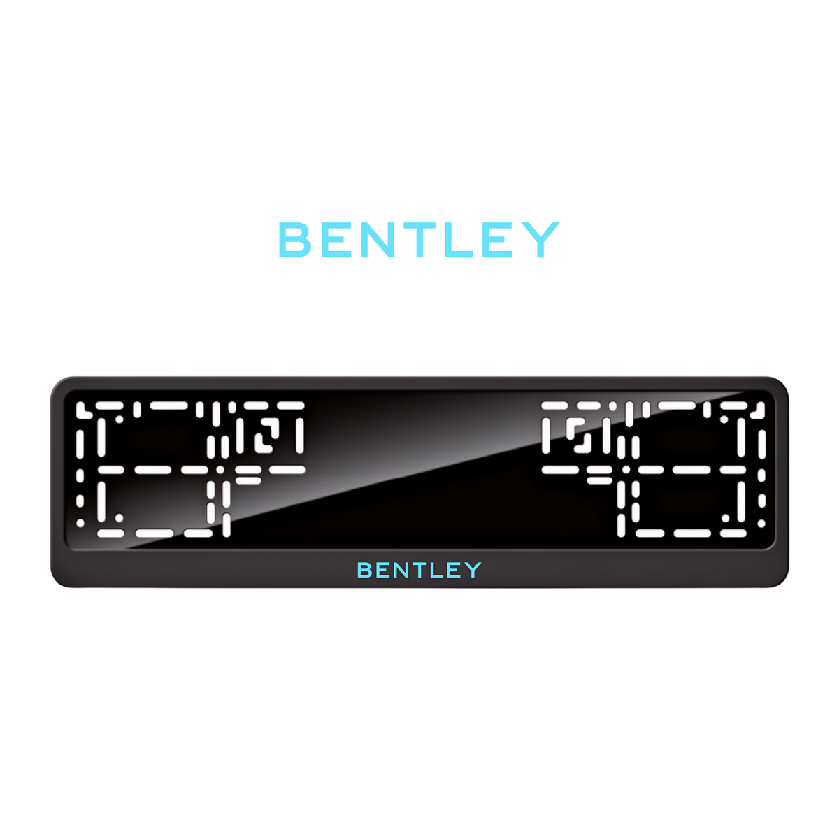 Cadres de plaque d'immatriculation Bentley - Bleu Tiffany - CLASSIC