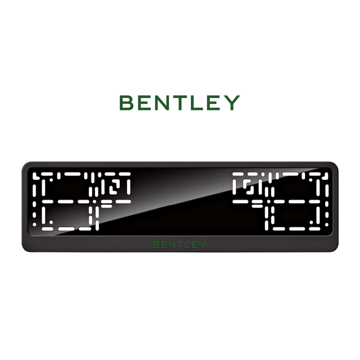 Cadres de plaque d'immatriculation Bentley - Vert - CLASSIC