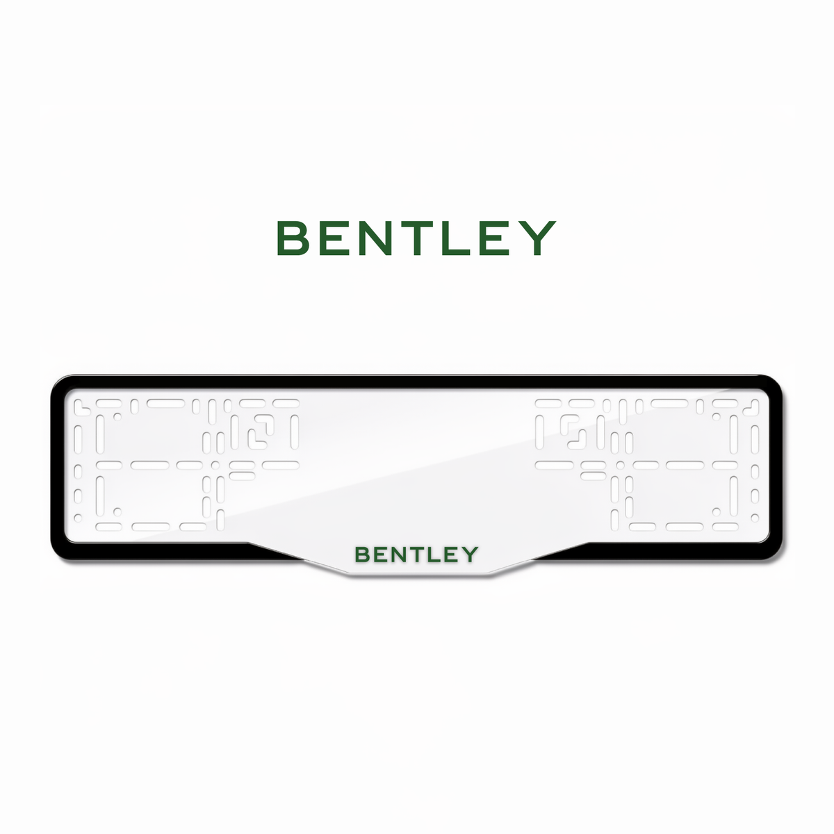 Cadres de plaque d'immatriculation Bentley - Vert - GLASS