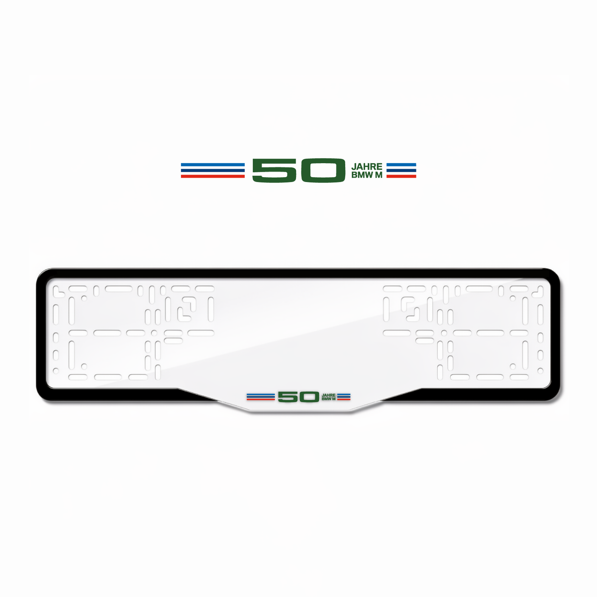 Cadres de plaque d'immatriculation 50 Jahre BMW M - Vert - GLASS