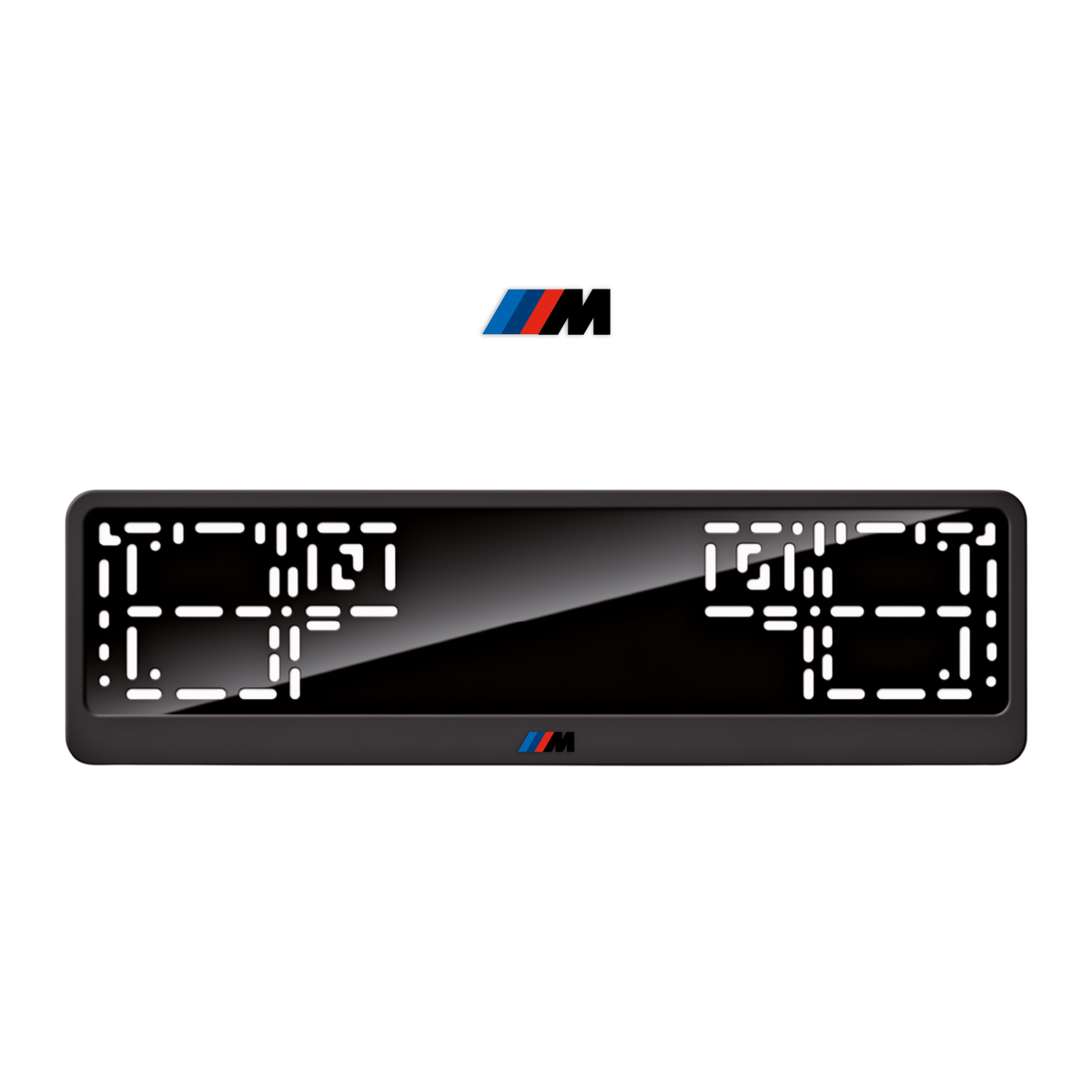 Cadres de plaque d'immatriculation M - Noir - CLASSIC