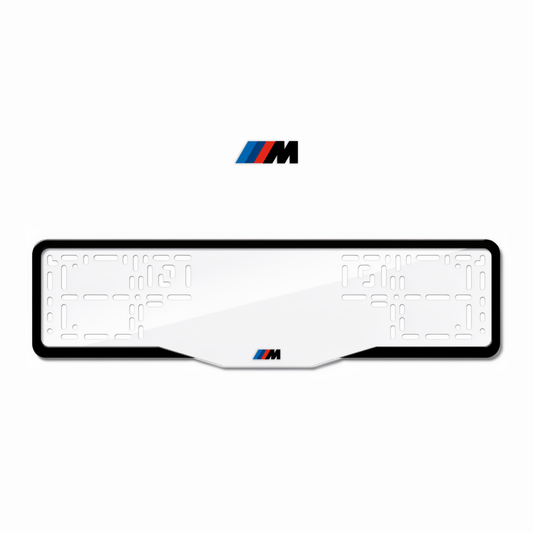 Cadres de plaque d'immatriculation M - Noir - GLASS