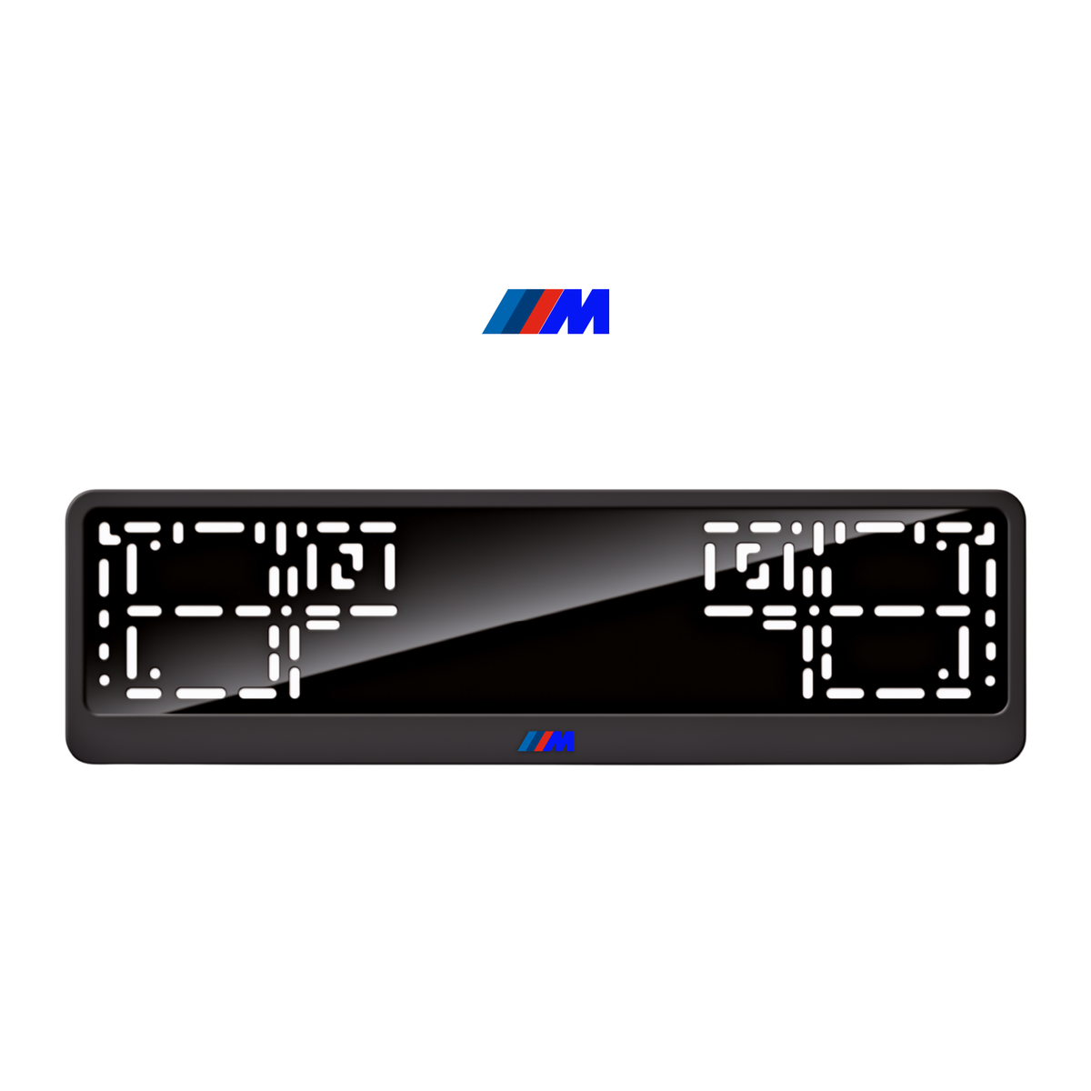 Cadres de plaque d'immatriculation M - Bleu - CLASSIC