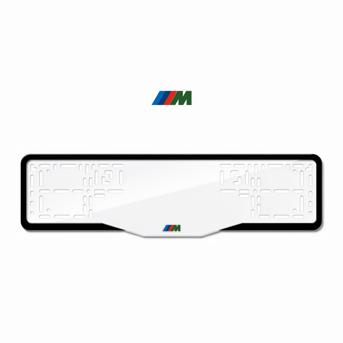 Cadres de plaque d'immatriculation M - Vert - GLASS