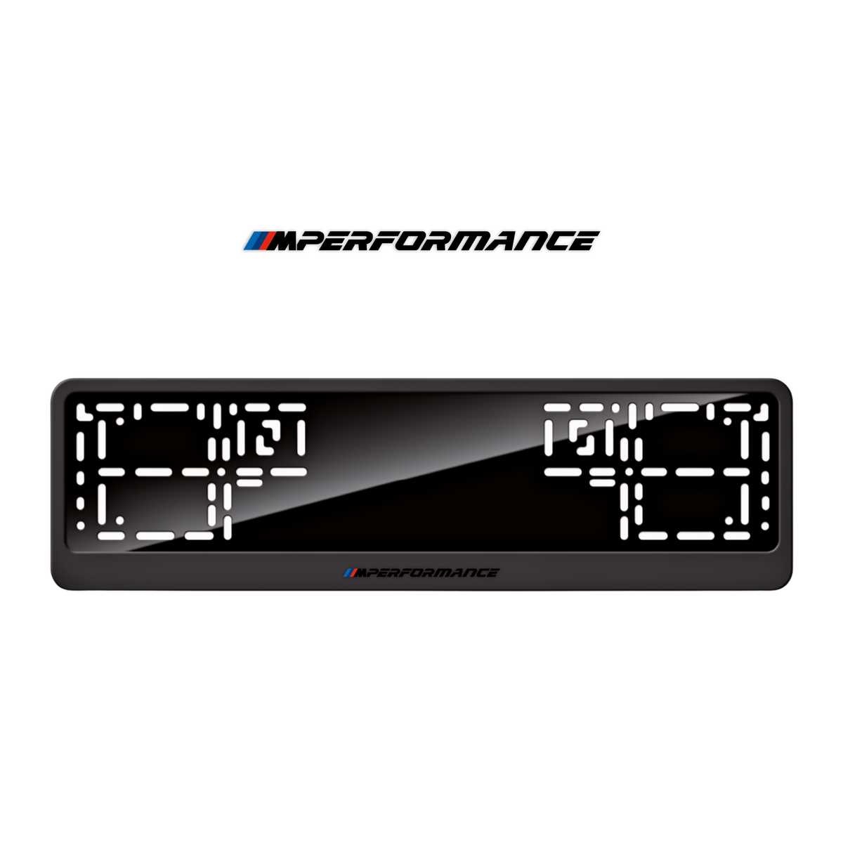 Cadres de plaque d'immatriculation M Performance - Noir - CLASSIC