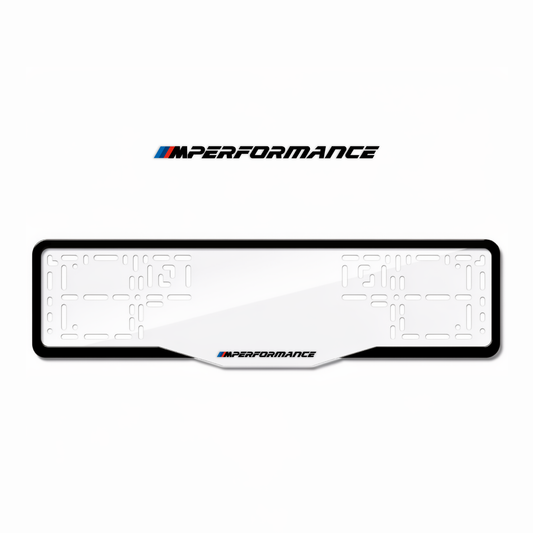 Cadres de plaque d'immatriculation M Performance - Noir - GLASS