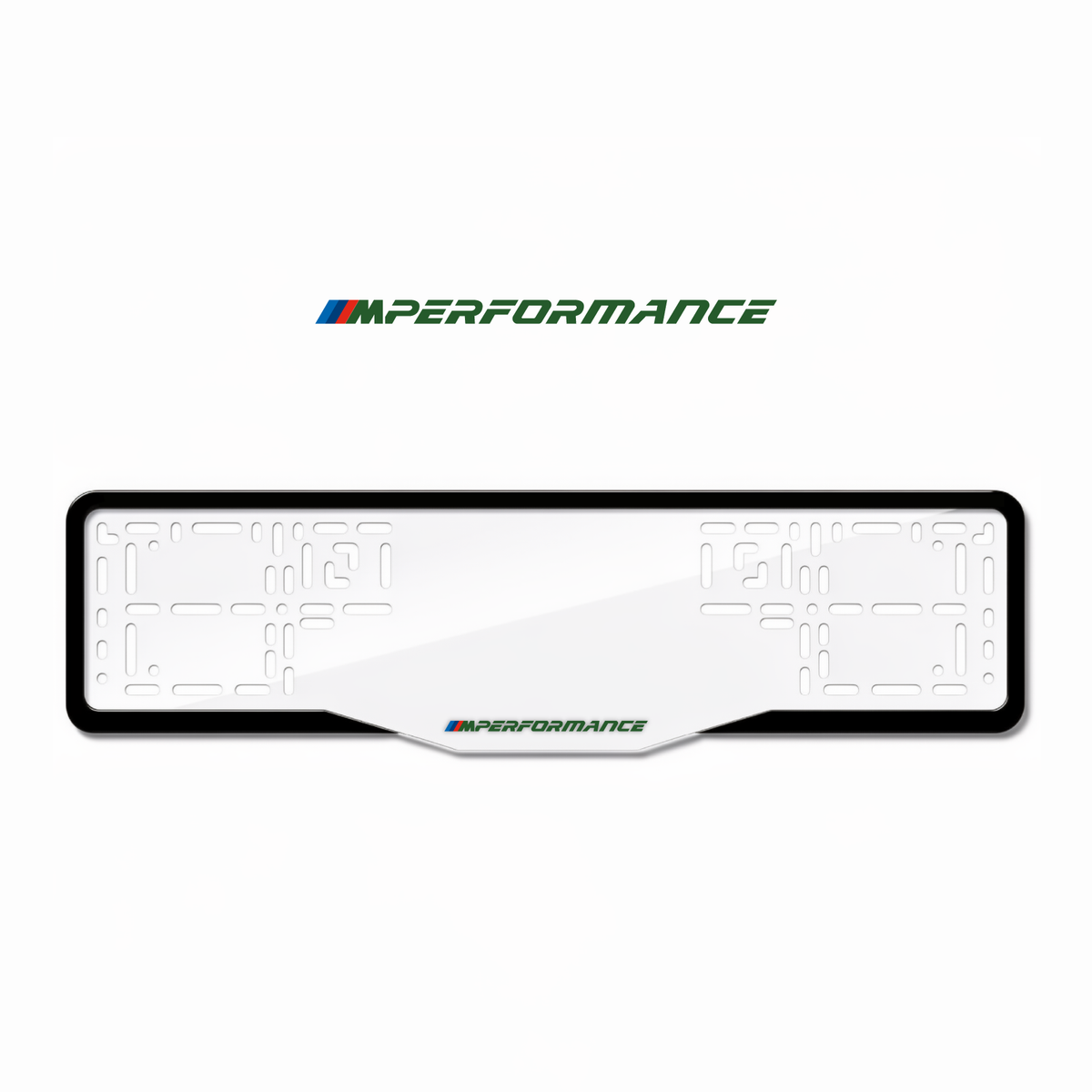 Cadres de plaque d'immatriculation M Performance - Vert - GLASS