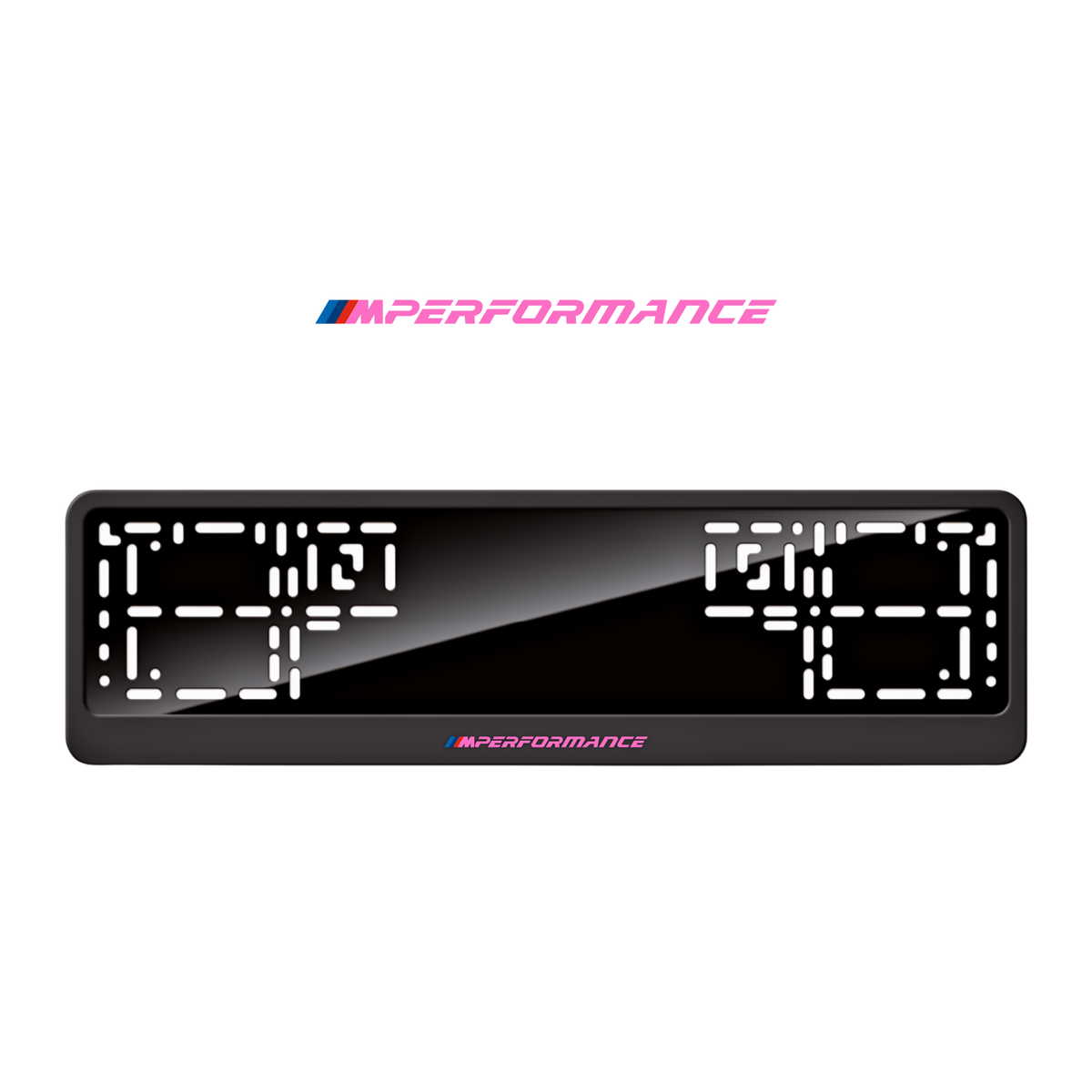 Cadres de plaque d'immatriculation M Performance - Rose - CLASSIC
