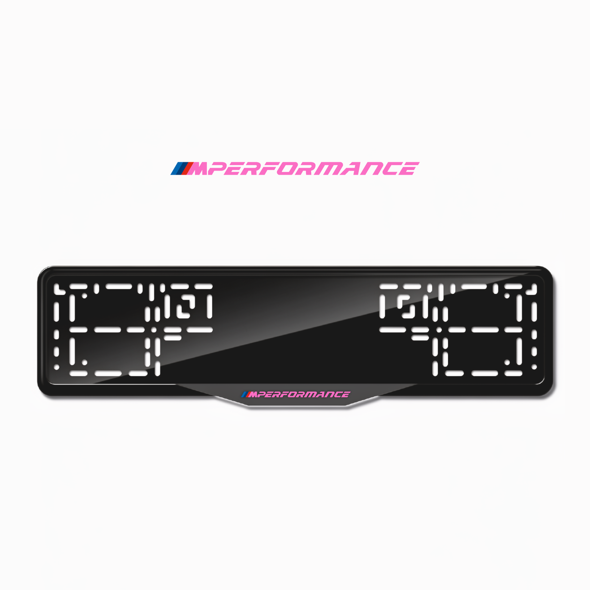 Cadres de plaque d'immatriculation M Performance - Rose - SATIN