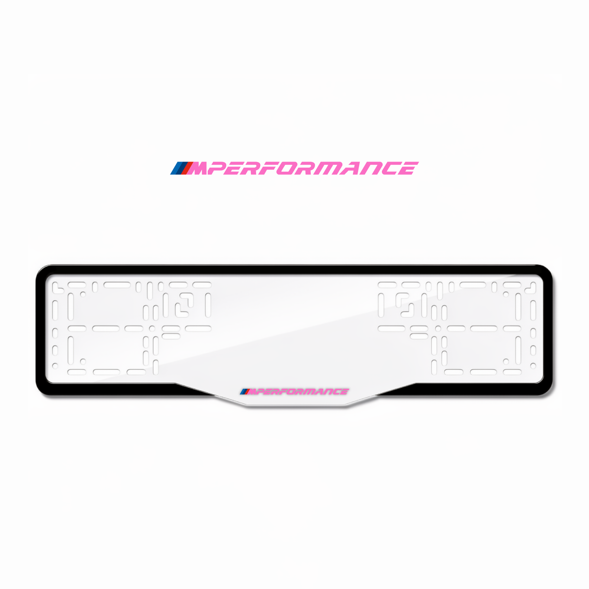 Cadres de plaque d'immatriculation M Performance - Rose - GLASS