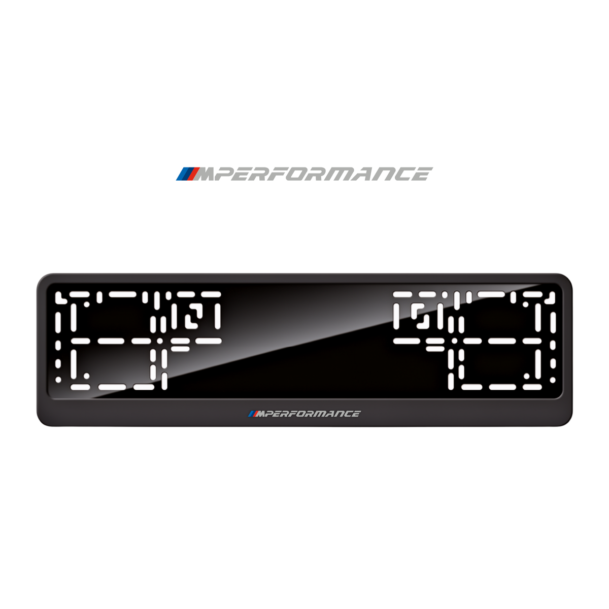 Cadres de plaque d'immatriculation M Performance - Gris - CLASSIC