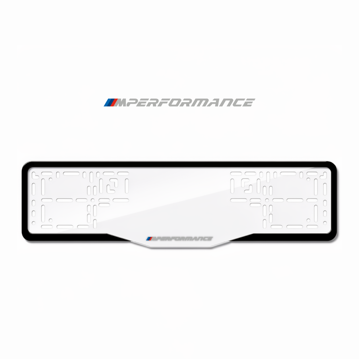 Cadres de plaque d'immatriculation M Performance - Gris - GLASS