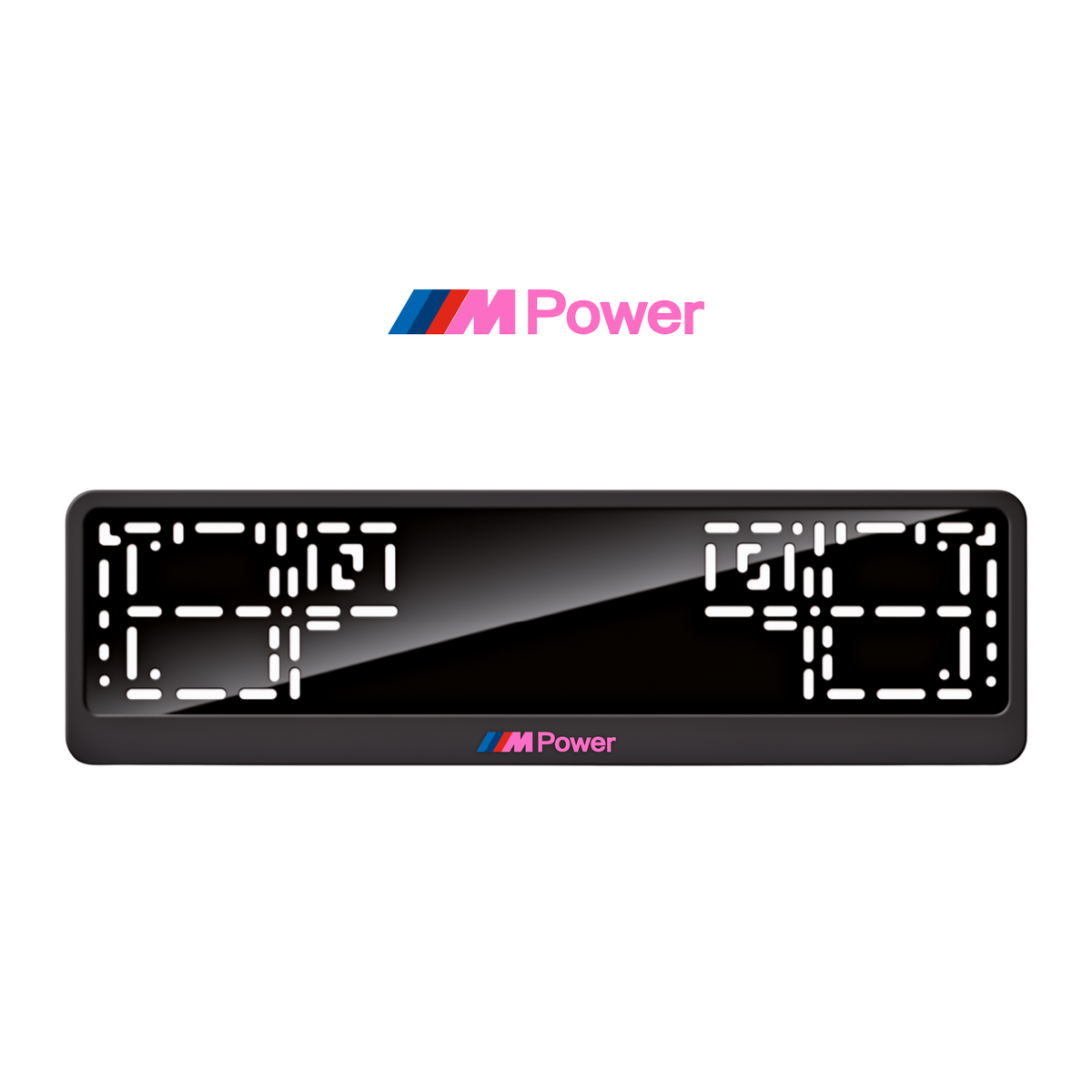 Cadres de plaque d'immatriculation M Power - Rose - CLASSIC
