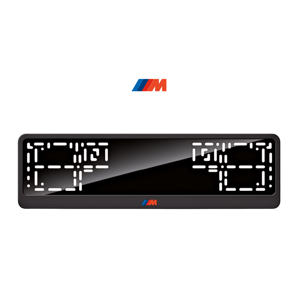 Cadres de plaque d'immatriculation M - Rouge - CLASSIC