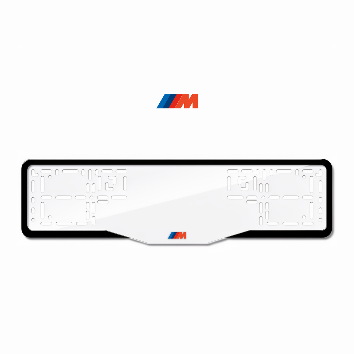 Cadres de plaque d'immatriculation M - Rouge - GLASS