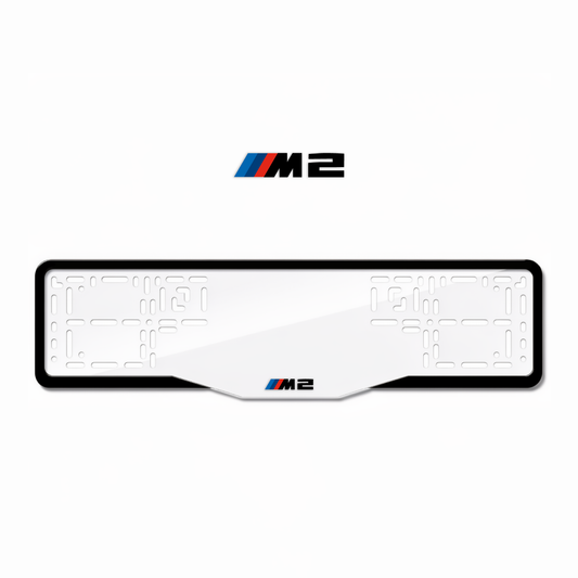 Cadres de plaque d'immatriculation M2 - Noir - GLASS