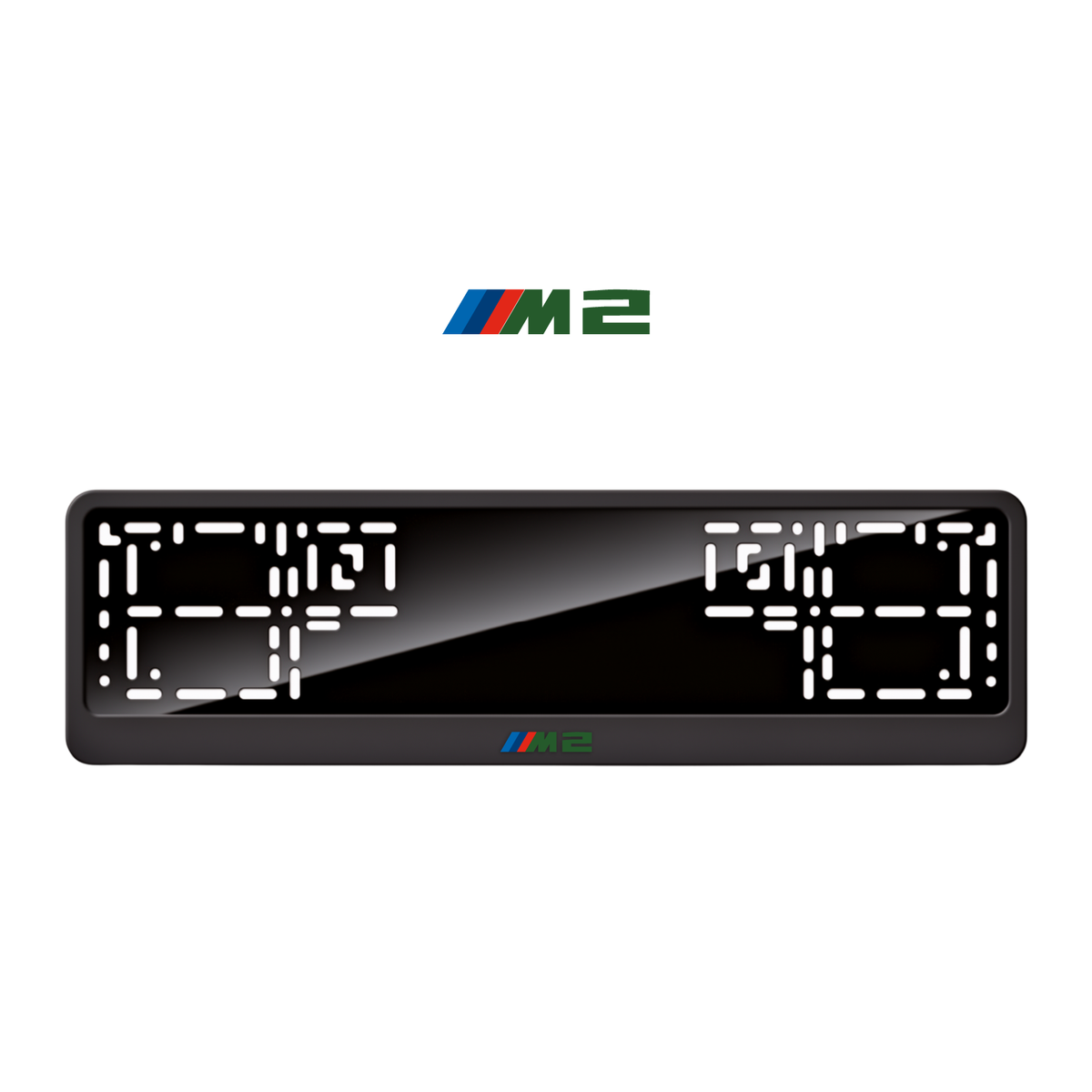 Cadres de plaque d'immatriculation M2 - Vert - CLASSIC