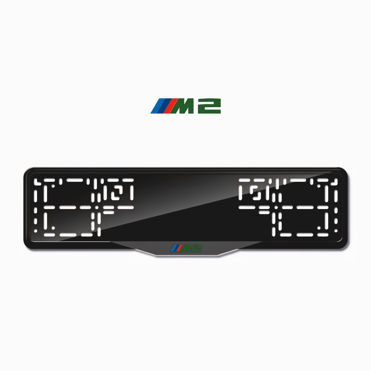 Cadres de plaque d'immatriculation M2 - Vert - SATIN