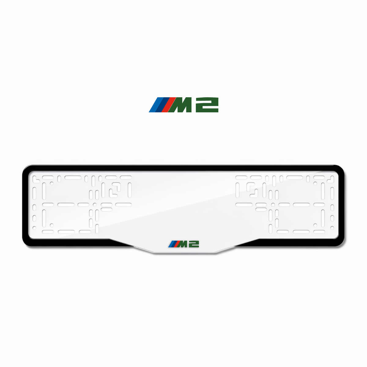 Cadres de plaque d'immatriculation M2 - Vert - GLASS
