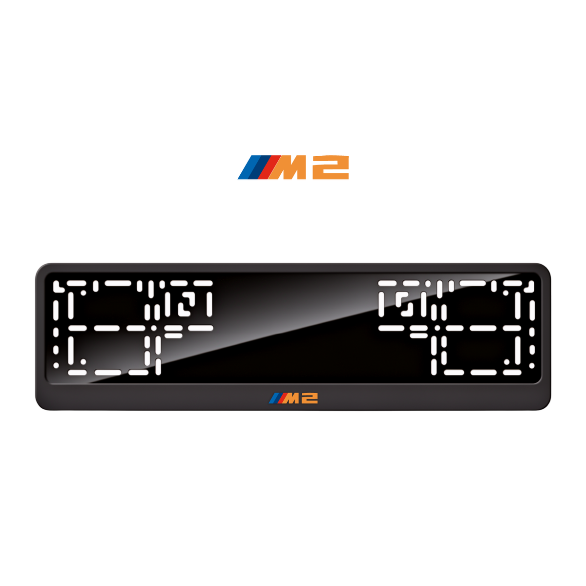 Cadres de plaque d'immatriculation M2 - Orange Hermès - CLASSIC