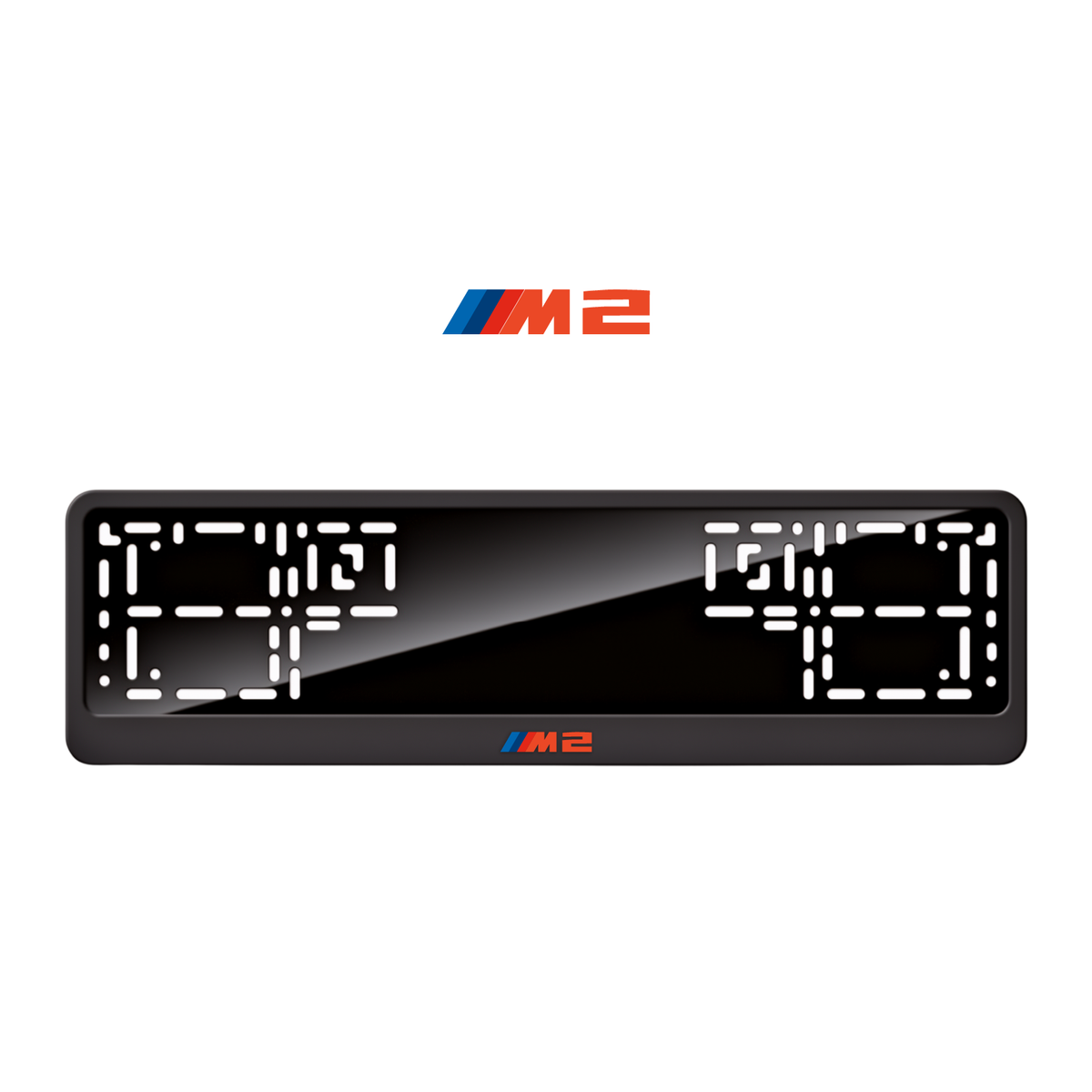 Cadres de plaque d'immatriculation M2 - Rouge - CLASSIC