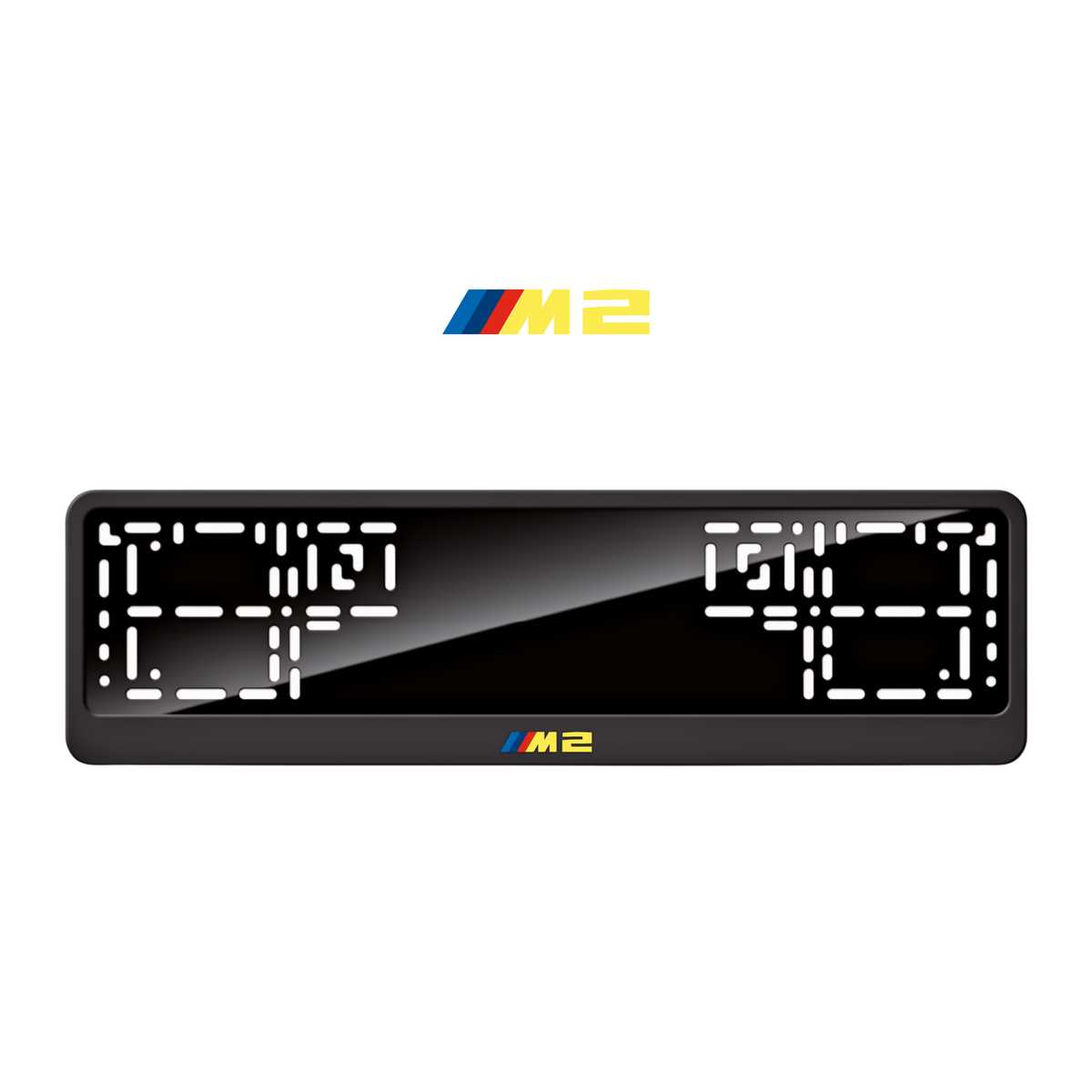 Cadres de plaque d'immatriculation M2 - Jaune - CLASSIC