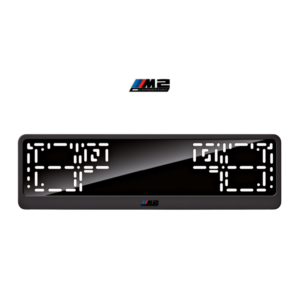 Cadres de plaque d'immatriculation M2 Competition - Noir - CLASSIC