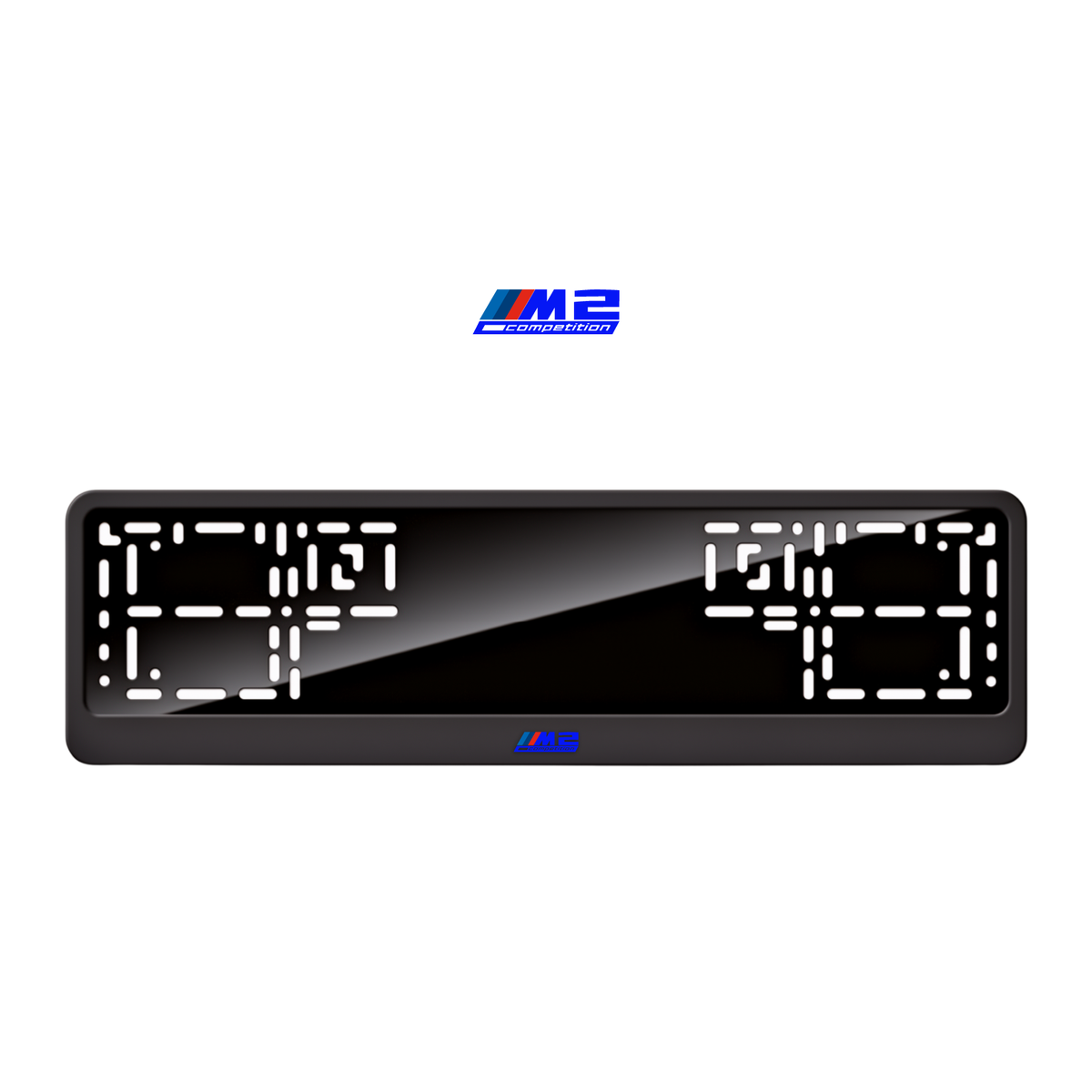 Cadres de plaque d'immatriculation M2 Competition - Bleu - CLASSIC