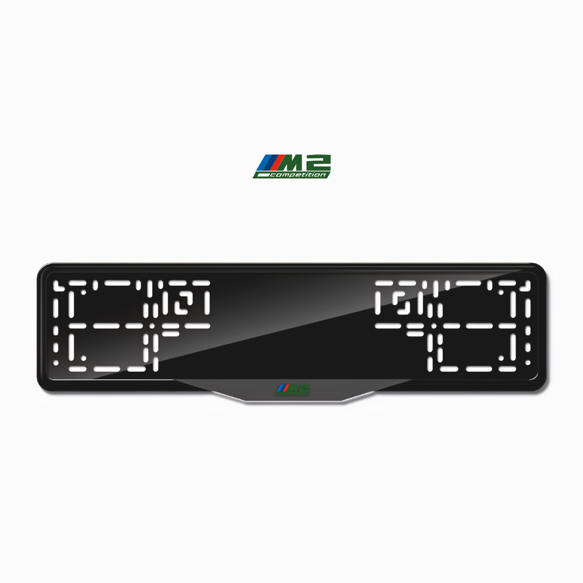 Cadres de plaque d'immatriculation M2 Competition - Vert - SATIN