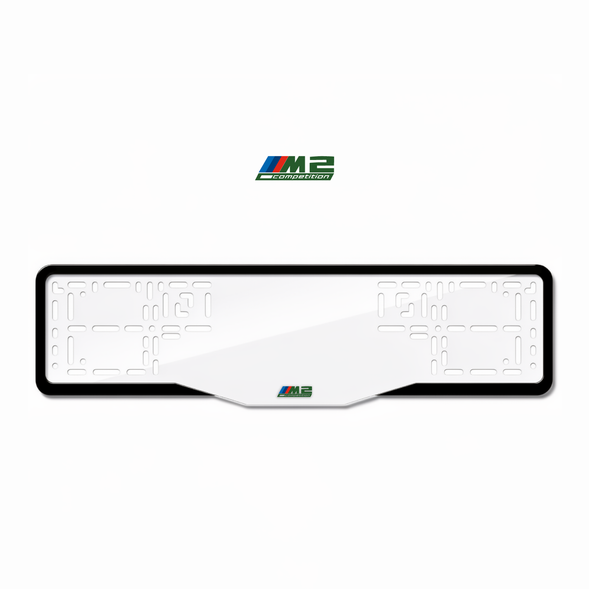 Cadres de plaque d'immatriculation M2 Competition - Vert - GLASS