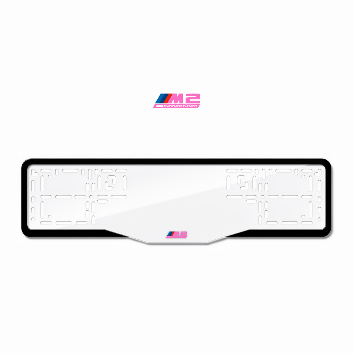 Cadres de plaque d'immatriculation M2 Competition - Rose - GLASS