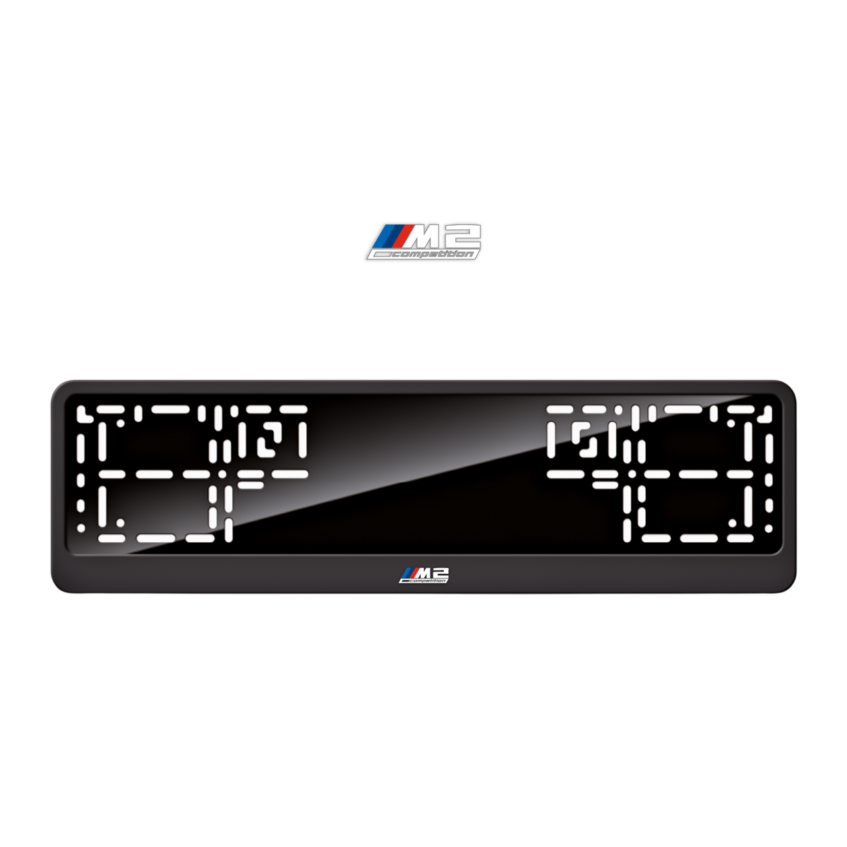 Cadres de plaque d'immatriculation M2 Competition - Blanc - CLASSIC