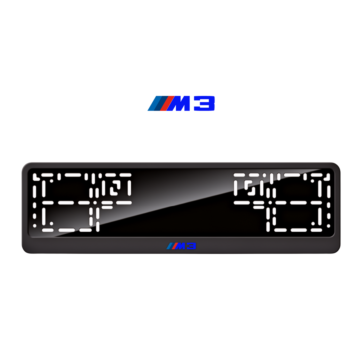 Cadres de plaque d'immatriculation M3 - Bleu - CLASSIC